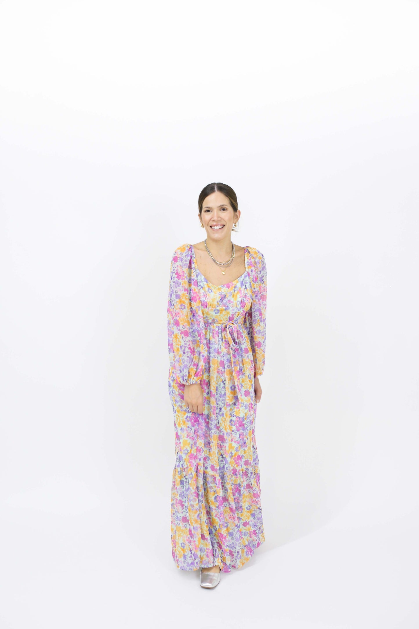 VESTIDO LONGO FLORAL